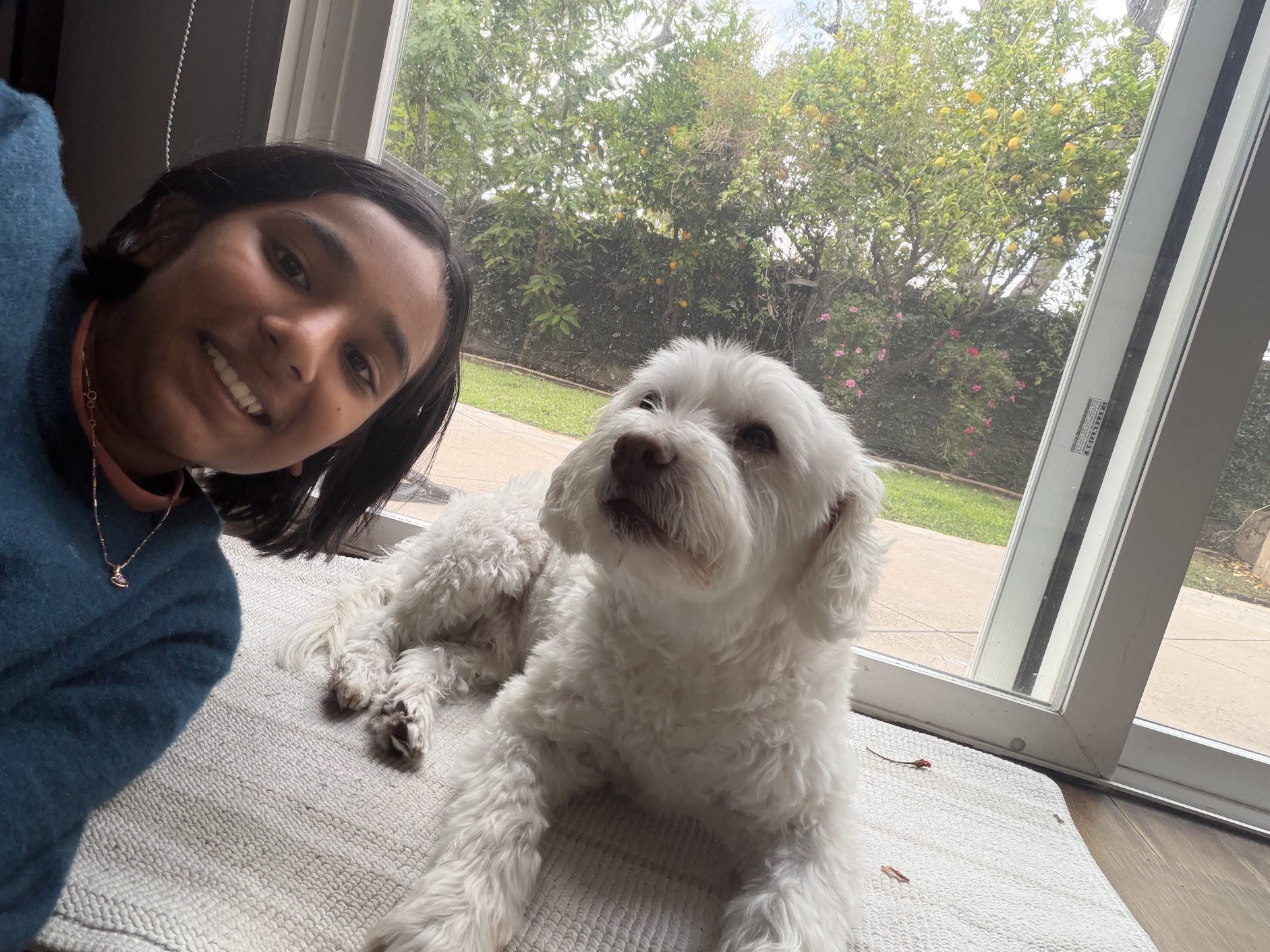 Kyra and her dog